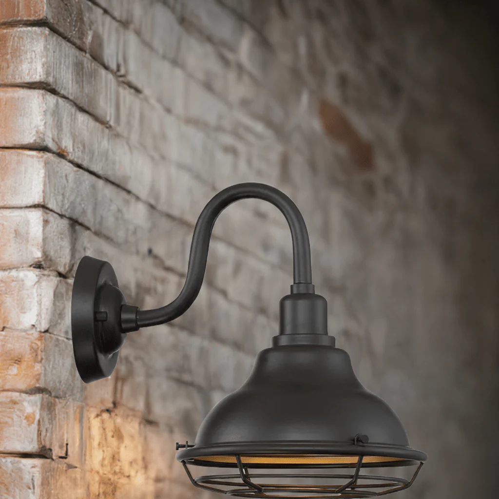 1 Light Sconce with- Dark Bronze and Gold Finish - Image 2