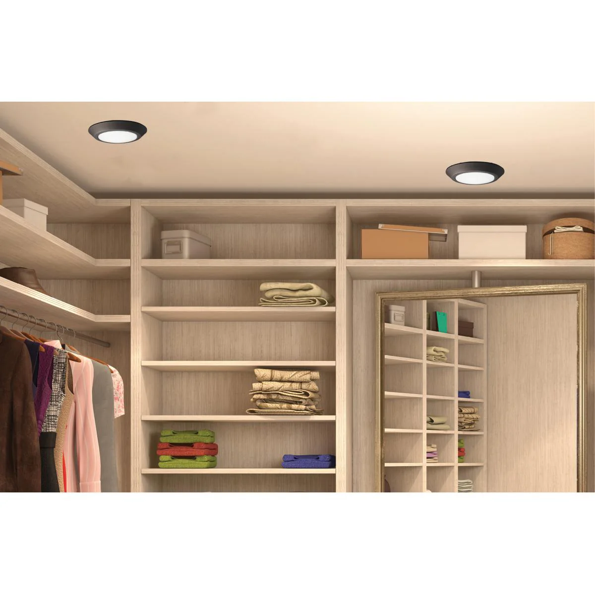 10"- LED Disk Light Flush - Mahogany Bronze Finish - 3000K - Image 4