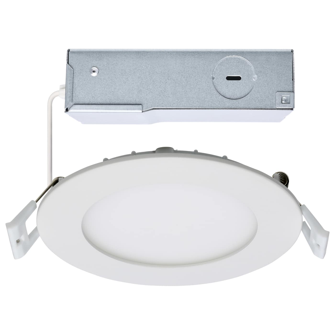 10 Watt LED Canless Downlight; Edge-lit; 4-Inch; CCT Selectable; Round