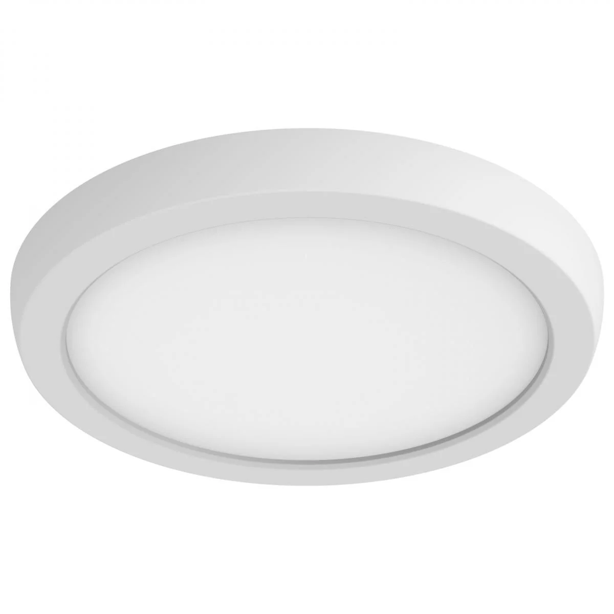 11 Watt; 7 Inch Surface Mount LED Fixture; 3000K; Round Shape; White
