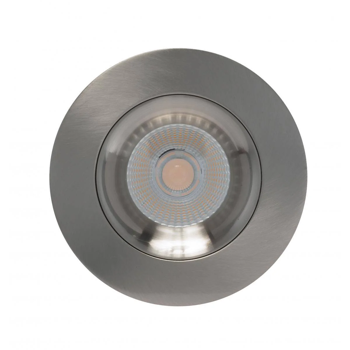 12 watt LED Direct Wire Downlight; Gimbaled; 3.5 inch; 3000K; 120 volt; Dimmable; Round; Remote Driver; Brushed Nickel - Image 5