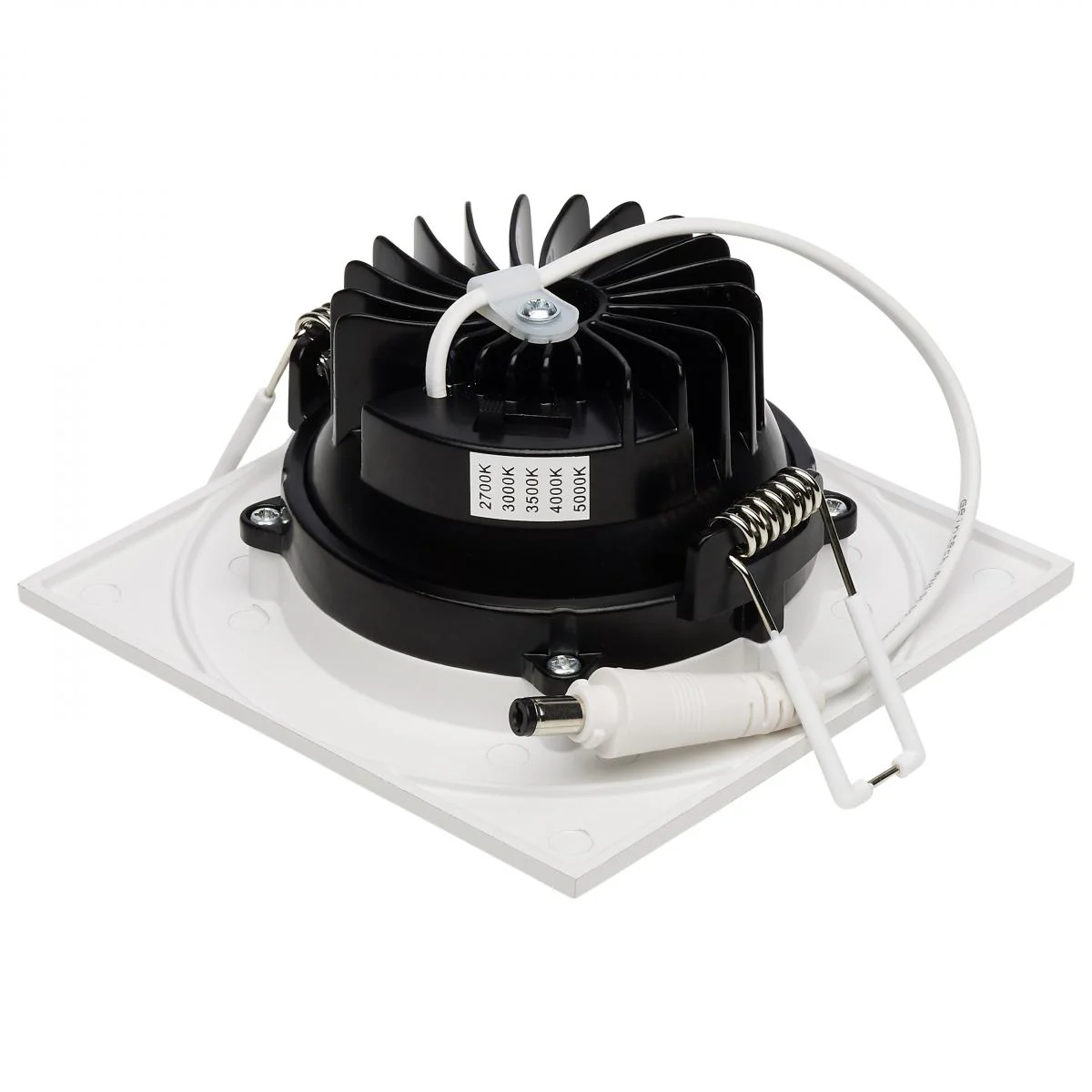 12 Watt LED Direct Wire Downlight; Gimbaled; 3.5 Inch; CCT Selectable; Square - Image 6
