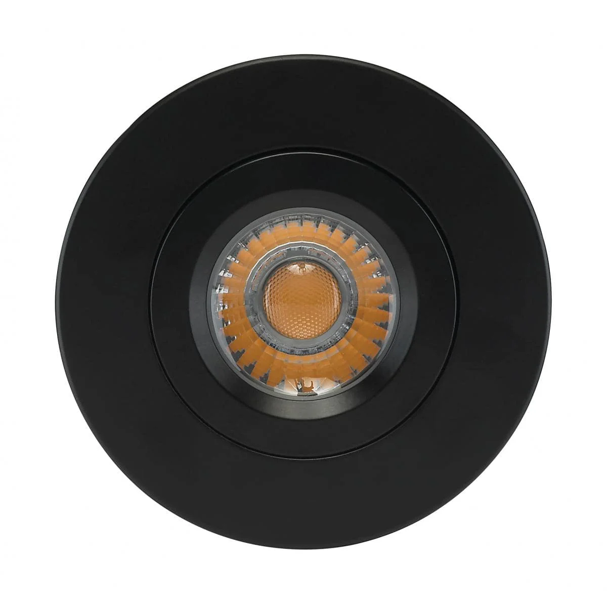 12 Watt LED Direct Wire Downlight; Gimbaled; 4 inch; 3000K; 120 volt; Dimmable; Round; Remote Driver; Black - Image 3