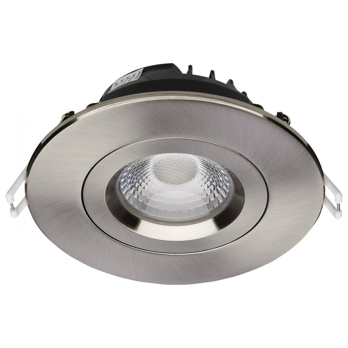 12 Watt LED Downlight; Gimbaled; 4 Inch; CCT Selectable; Brushed Nickel Finish; 850 Lumens - Image 4