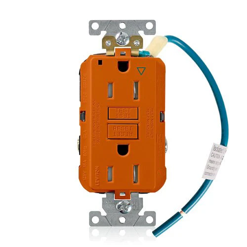 15 Amp SmartlockPro Isolated Ground GFCI Receptacle/Outlet, Industrial Grade, Tamper-Resistant