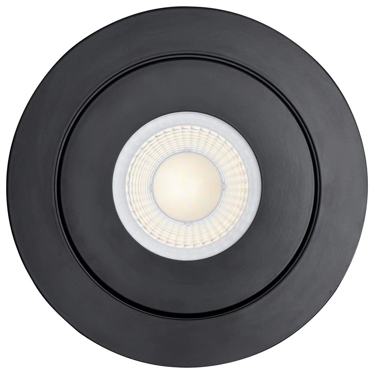 15 Watt; CCT Selectable; LED Direct Wire Downlight; Gimbaled; 6 Inch Round; Remote Driver; Black - Image 2