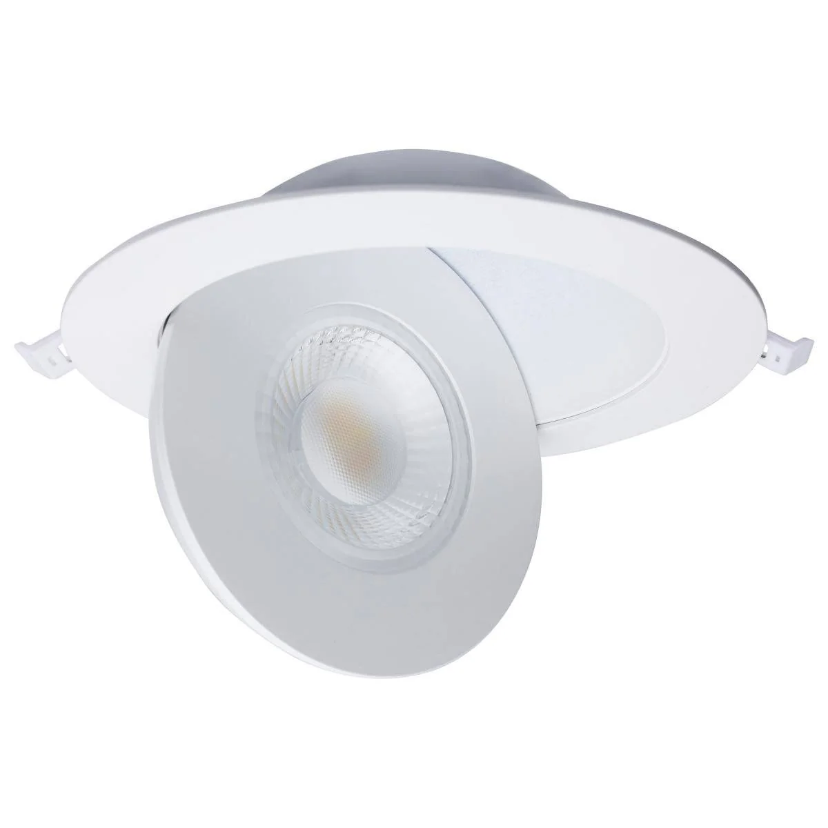 15 Watt; CCT Selectable; LED Direct Wire Downlight; Gimbaled; 6 Inch Round; Remote Driver; White - Image 3