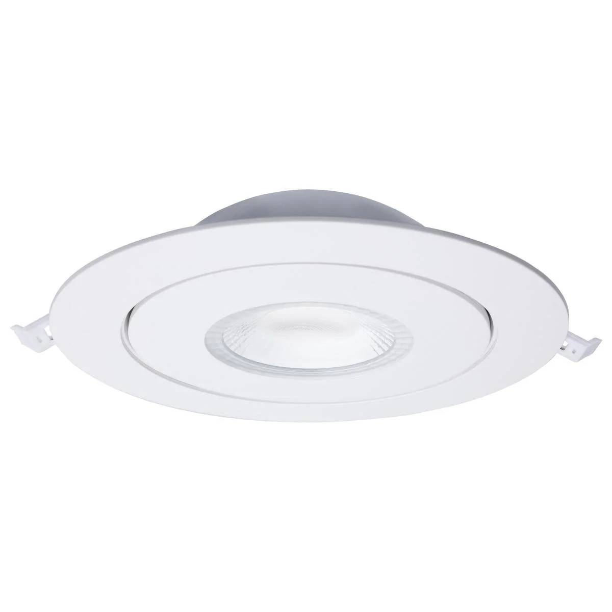15 Watt; CCT Selectable; LED Direct Wire Downlight; Gimbaled; 6 Inch Round; Remote Driver; White - Image 4