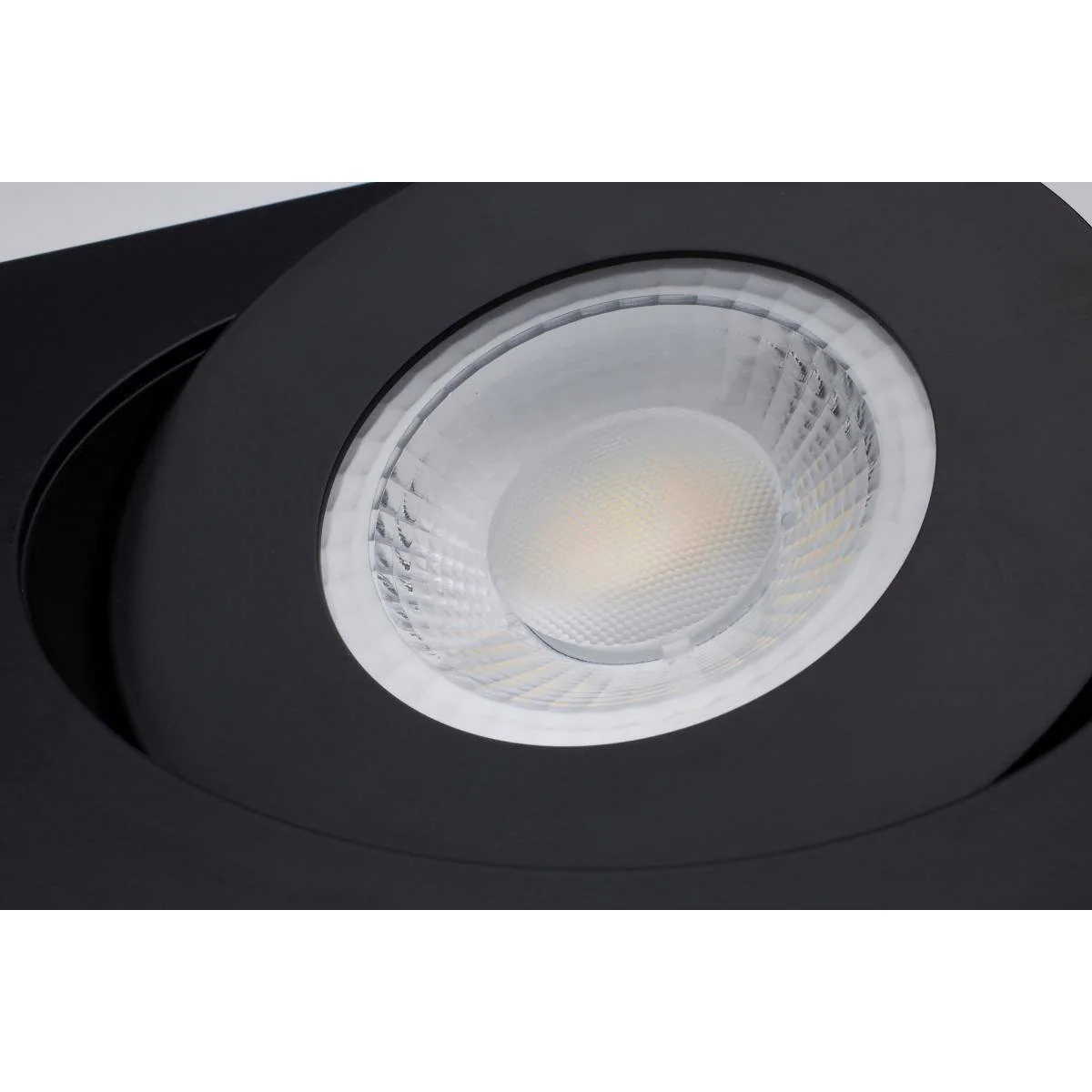 15 Watt; CCT Selectable; LED Direct Wire Downlight; Gimbaled; 6 Inch Square; Remote Driver; Black - Image 2