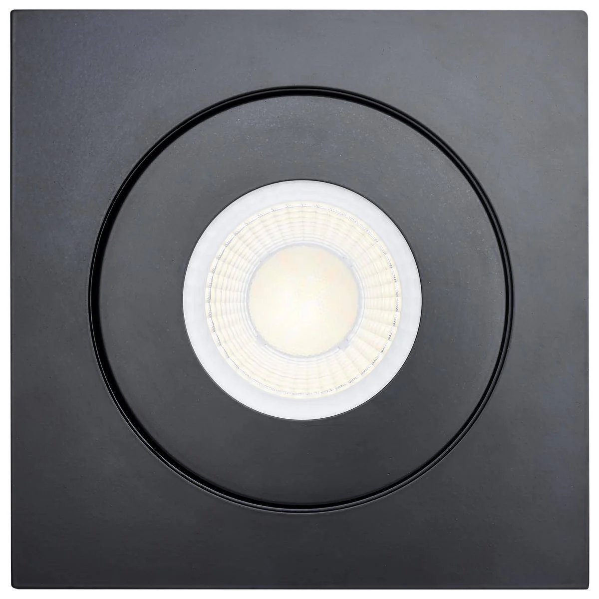 15 Watt; CCT Selectable; LED Direct Wire Downlight; Gimbaled; 6 Inch Square; Remote Driver; Black - Image 3