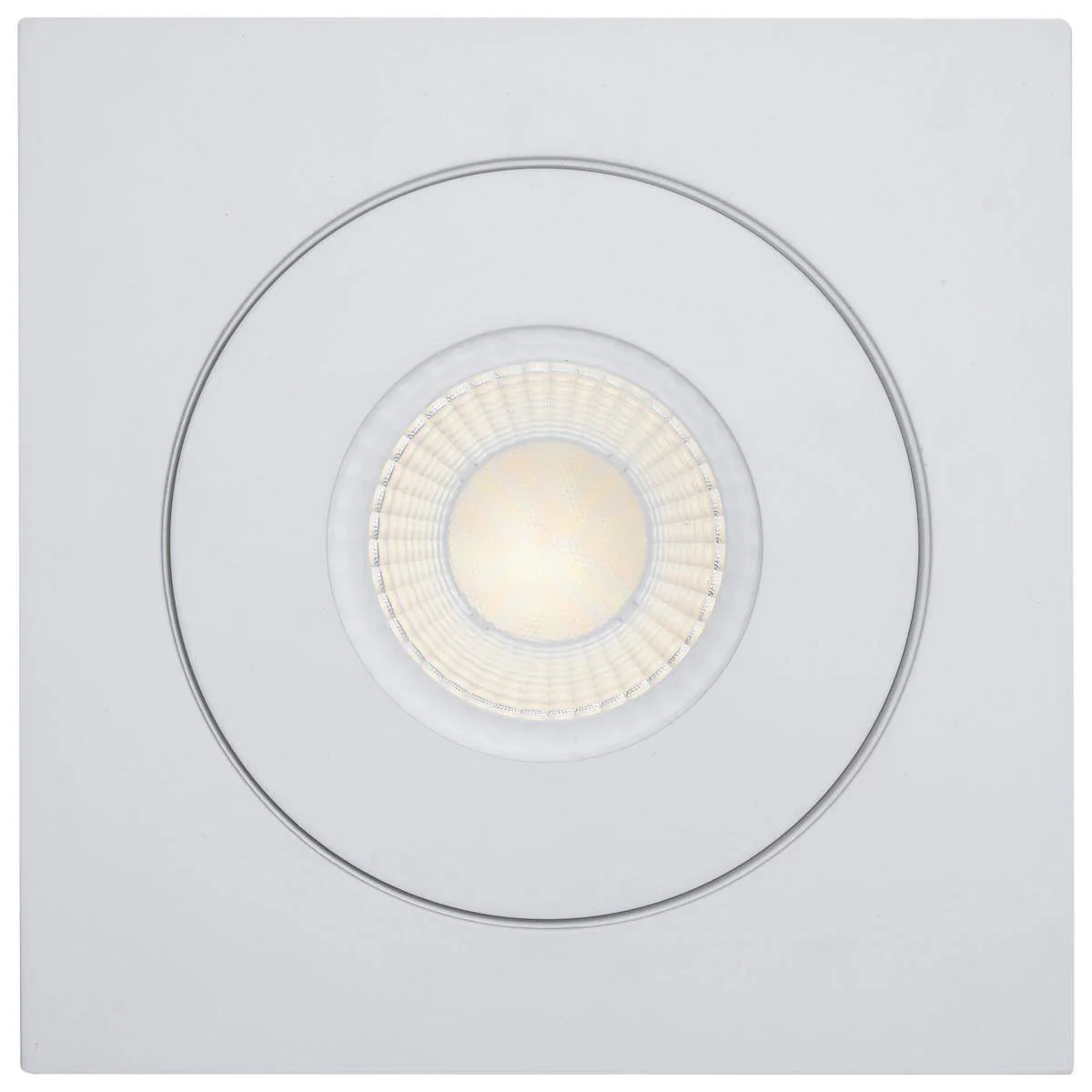 15 Watt; CCT Selectable; LED Direct Wire Downlight; Gimbaled; 6 Inch Square; Remote Driver; White - Image 2
