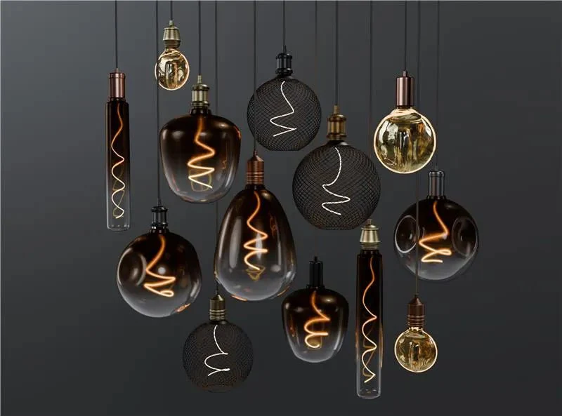 2.4X10 Inch 1800K Long Form Decorative Amber Lamp with Spiral Filament, E26 Base - Image 2