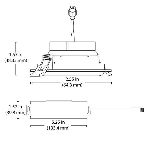 2-inch LED Gimbal Recessed Downlight in Oil-Rubbed Bronze, 4000K - Image 2