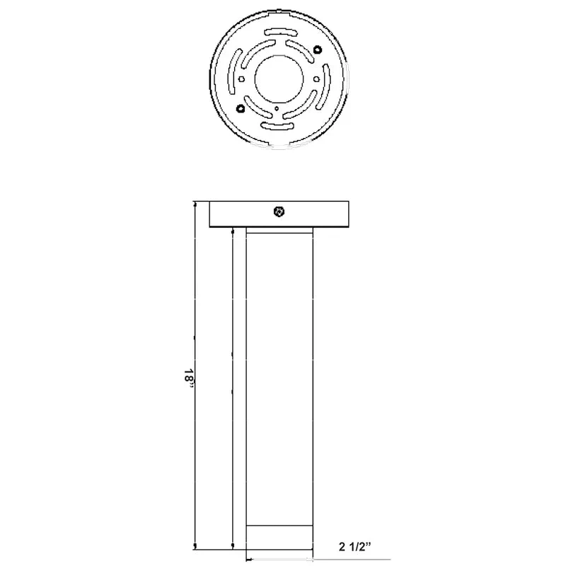 2" Round Architectural Ceiling Cylinder Light in Black, 20W, 3000K/4000K/5000K - Image 3