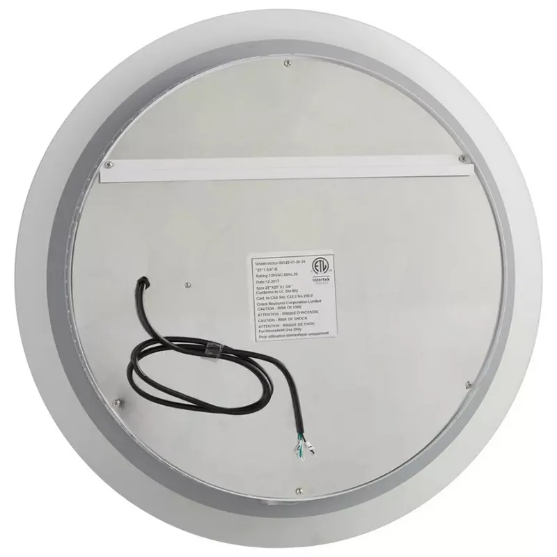 24 Inch Round LED Mirror, 30W, 3000K/4500K/6500K - Image 4