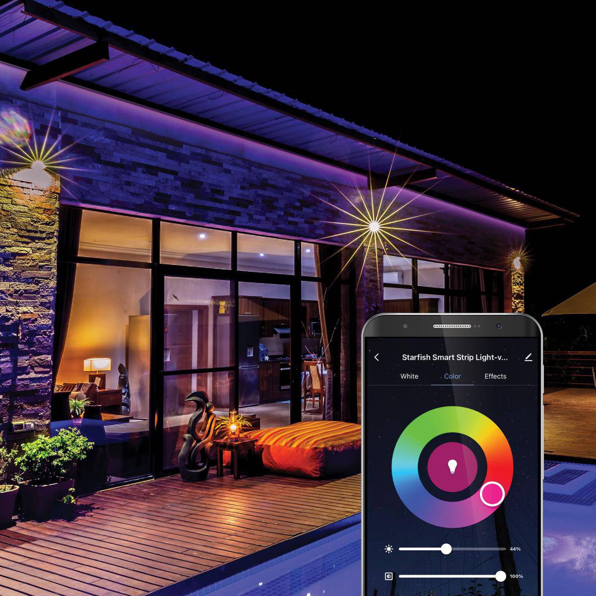 28 Watt; 16FT; Outdoor; LED; RGBW Strip Light - Image 2