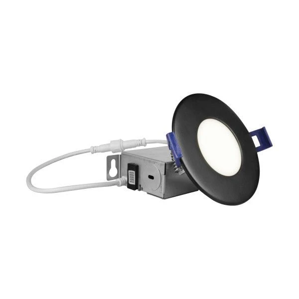 3 In. Black Canless LED Downlight Kit- CCT