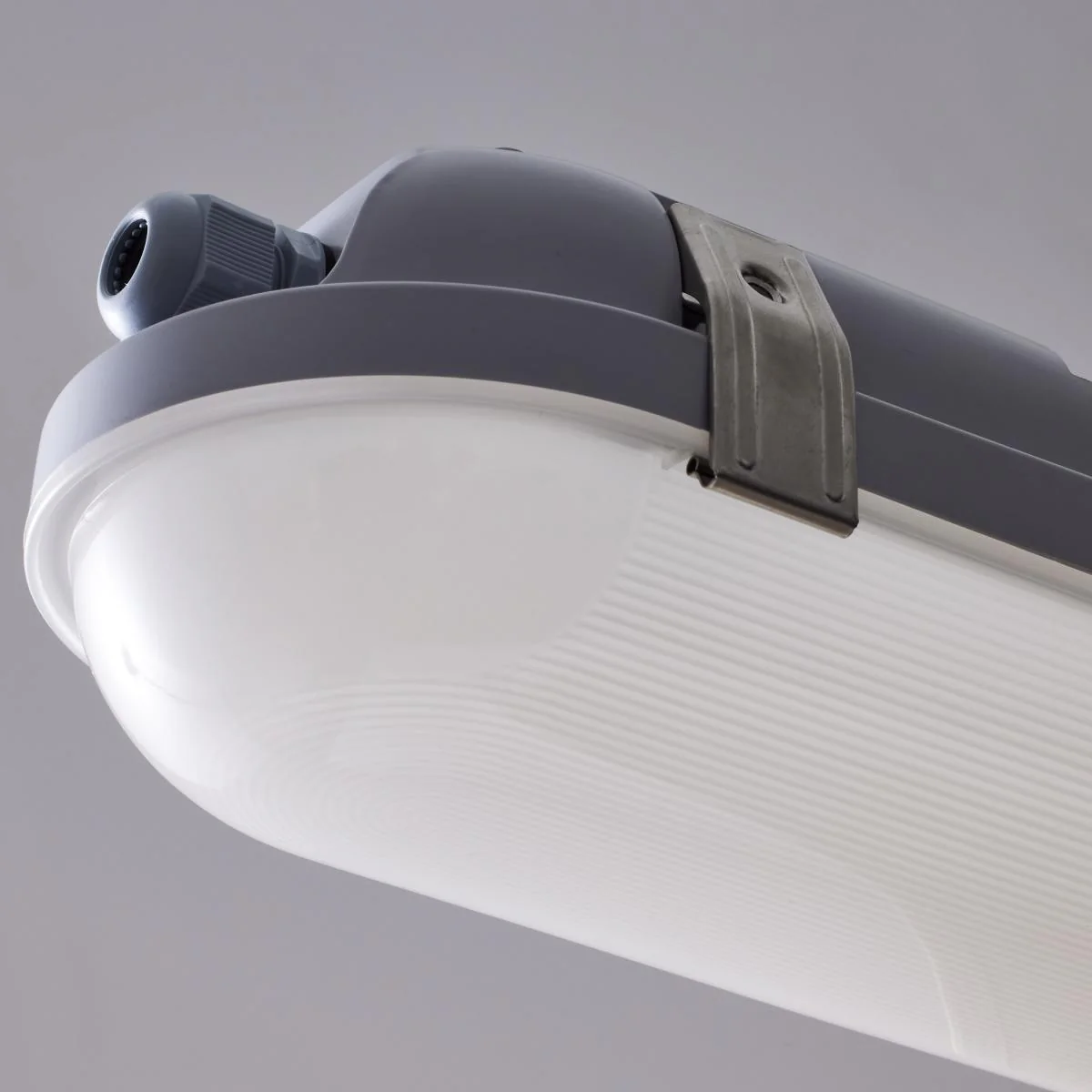 4 Foot; Vapor Proof Linear Fixture; CCT & Wattage Selectable; IP65 and IK08 Rated; 0-10V Dimming; 120V-347V