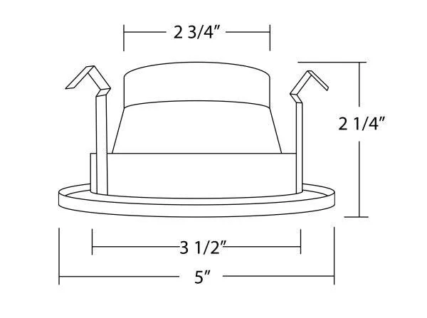 4 in. White Specular Recessed Reflector Trim - Image 3