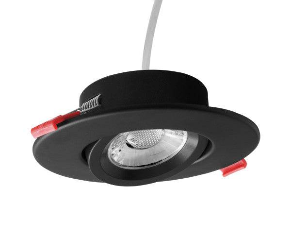 4-inch Black Selectable Canless Adjustable Gimbal LED