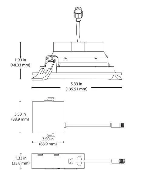 4-inch LED Gimbal Recessed Downlight in Nickel, 3000K - Image 2