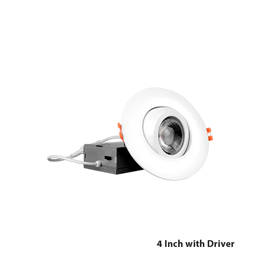4-inch LED Gimbal Recessed Downlight in White, CCT - Image 7