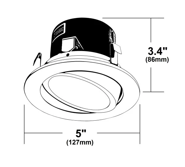 4-inch Oil-Rubbed Bronze LED Gimbal Retrofit Downlight in 4000K - Image 2