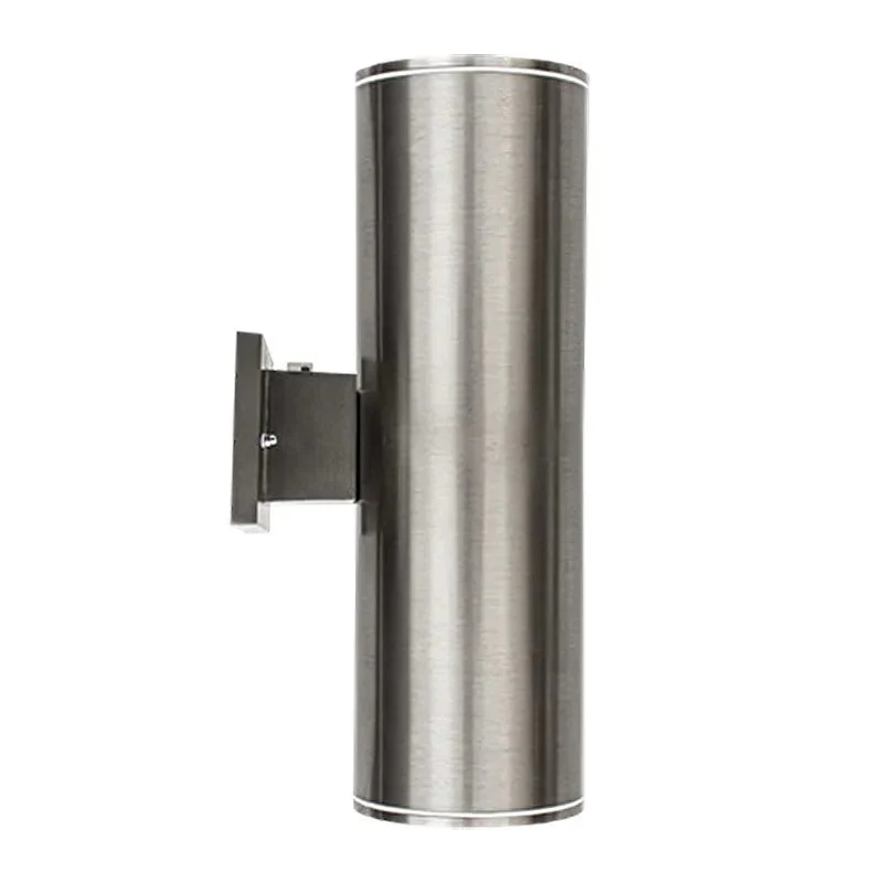 4" LED Cylinder Up/Down Light in Brushed Nickel 120-277V with Photocell, CCT - Image 2