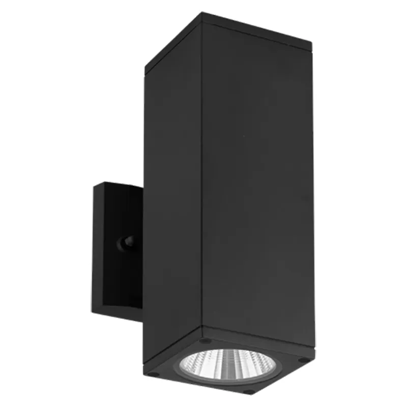 4" Square RGBW LED Outdoor Cylinder Up/Down Light in Black - Image 5