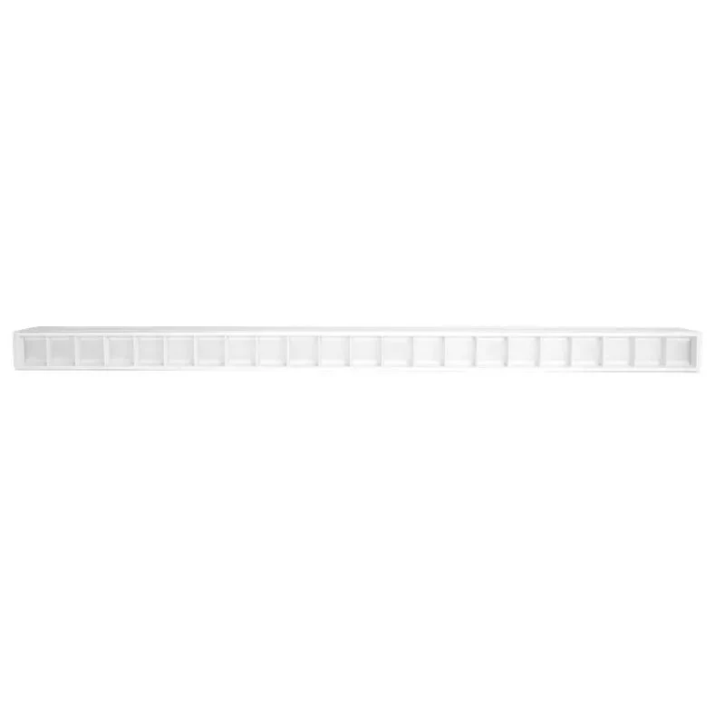 4ft. LED 2-3/4" White Architectural Seamless Linear Light with Louver Len - Image 2