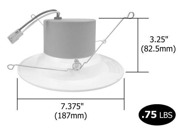 5/6 in. 800 Lumen LED Recessed Downlight Retrofit Light Fixture in Nickel, 4000K - Image 2