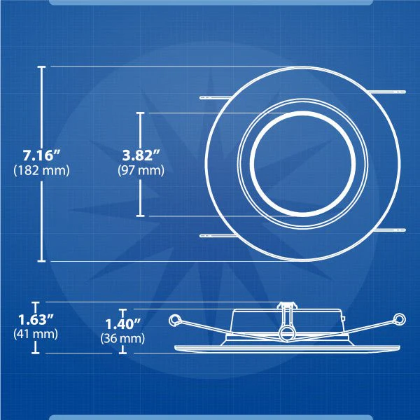 5/6-inch Black Selectable LED Downlight 12-Pack - Image 2