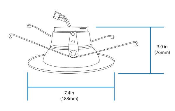 5in/6in Oil-Rubbed Bronze 800 Lumen Recessed LED Downlight, 2700K - Image 2