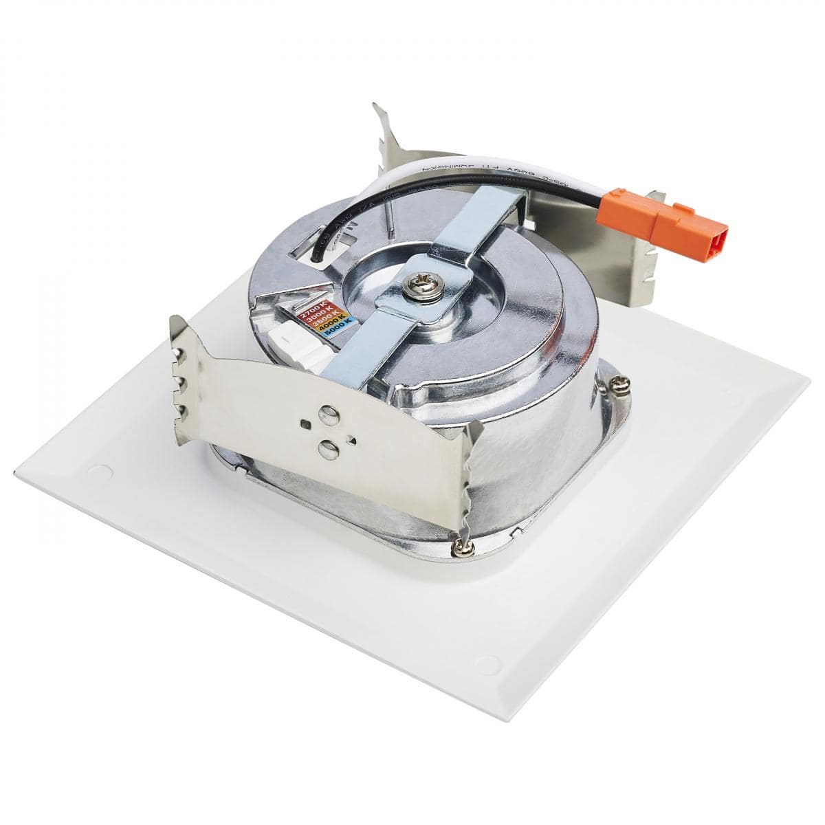 6.7 Watt LED Downlight Retrofit; 4 Inches; CCT Selectable; Square; White Finish; 120 Volt - Image 4