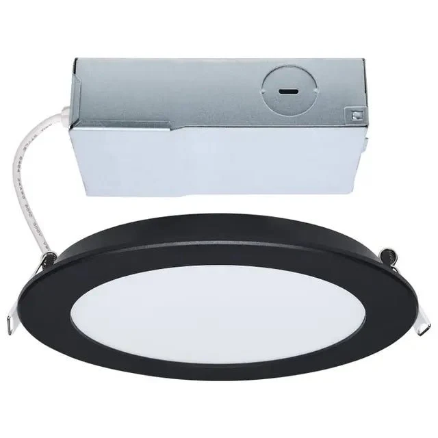 6 In Black 6 Inch Cannless Fixture; CCT Selectable; Round; 11 Watts - Image 6