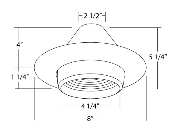 6 in. Oil-Rubbed Bronze Recessed Eyeball Trim with Baffle - Image 2