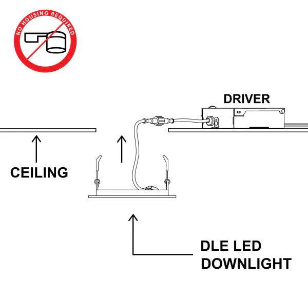 6 in. Round Nickel Flat Panel LED Downlight in 5000K - Image 2