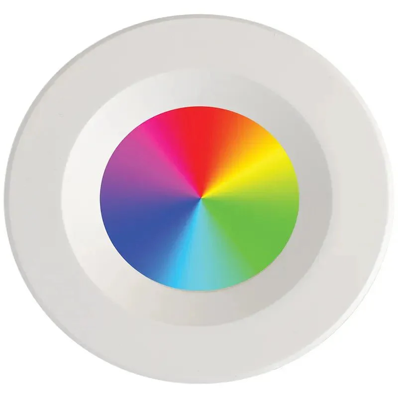 6 Inch Smart RGB Recessed Trim, 13W, RGBW