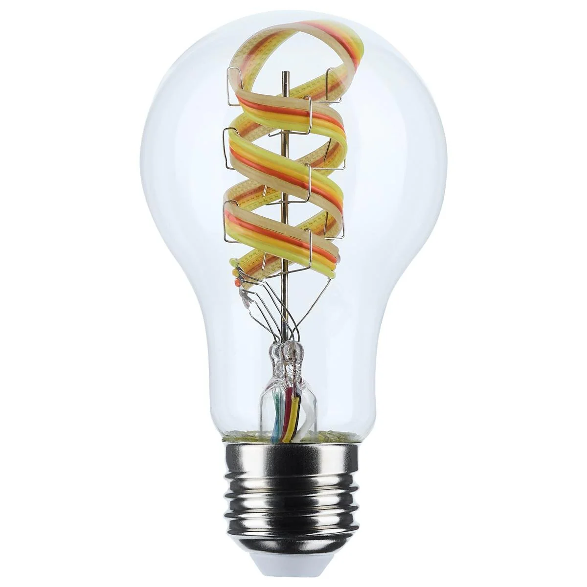 6 Watt; A19 LED; 2700K-5000K RGB/Tunable White; Starfish IOT; Clear; Medium Base