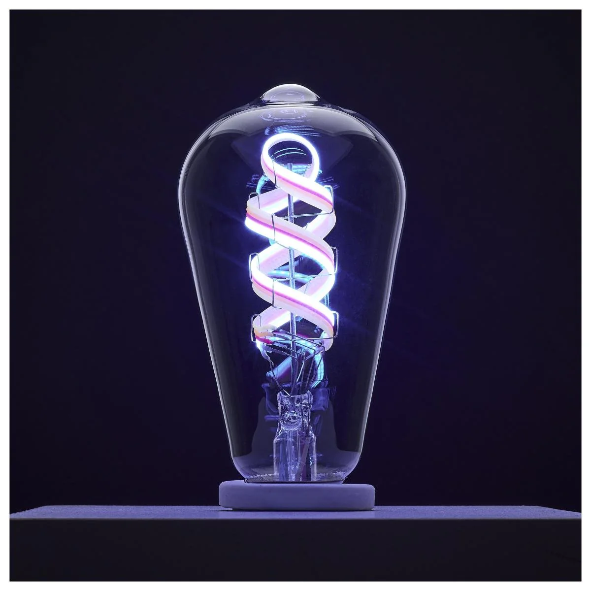 6 Watt; ST19 LED; 2700K-5000K RGB/Tunable White; Starfish IOT; Clear; Medium Base - Image 2