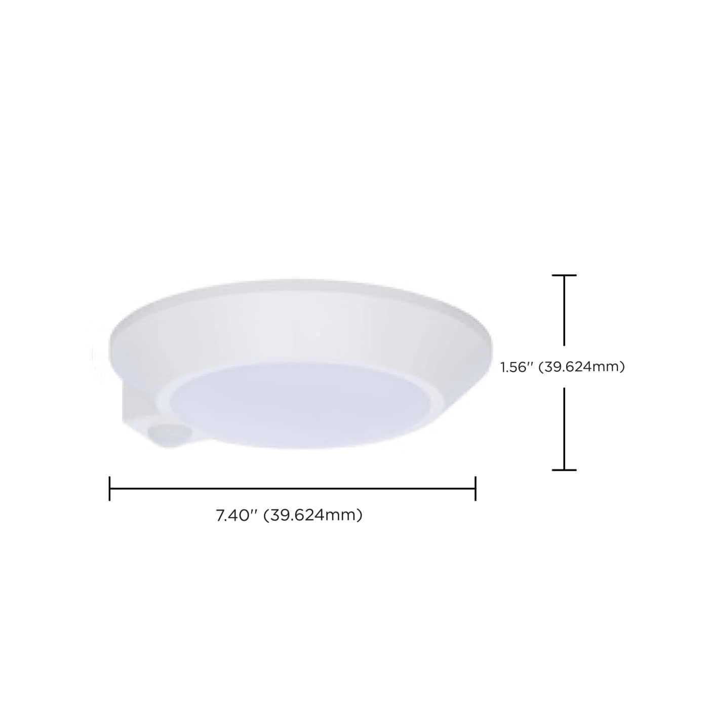 7 Inch White LED Disk Light With Occupancy Sensor; 27K/3K/35K/4K/5K CCT - Image 4
