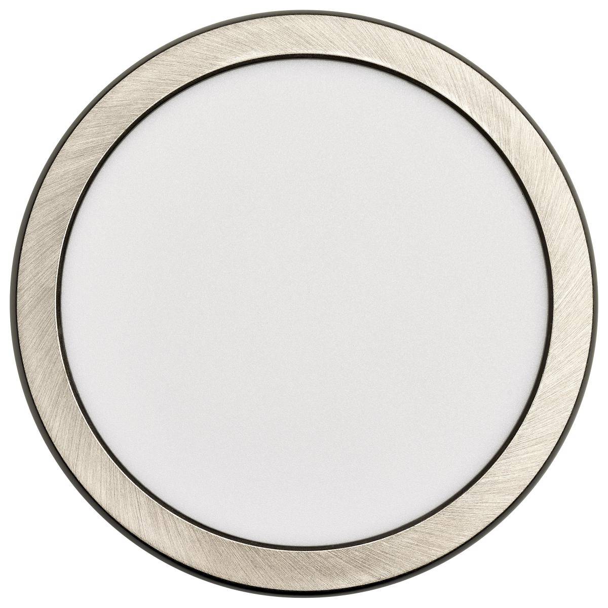 7" Satin Nickel Flush Mount LED Fixture; 3000K