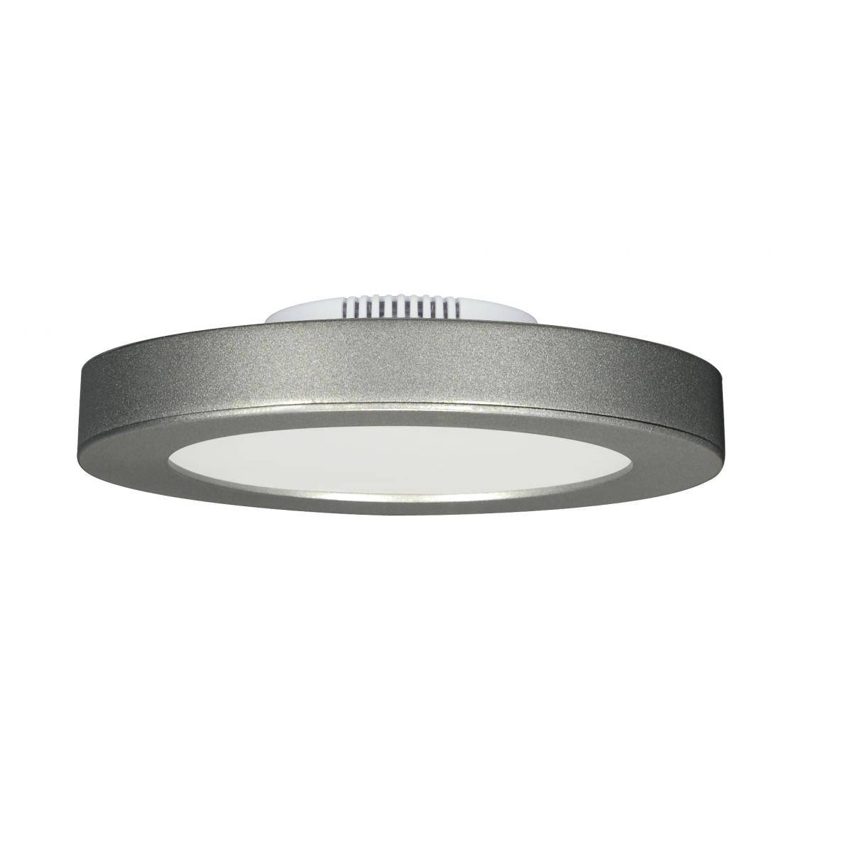 7" Satin Nickel Flush Mount LED Fixture; 3000K - Image 2