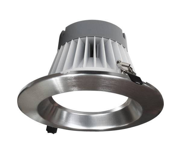 8-inch Nickel H/O Commercial Canless LED Downlight Kit