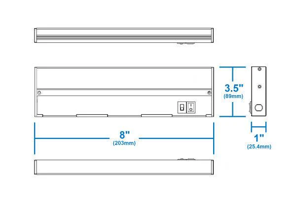8-inch White Selectable LED Under Cabinet Light- CCT - Image 2