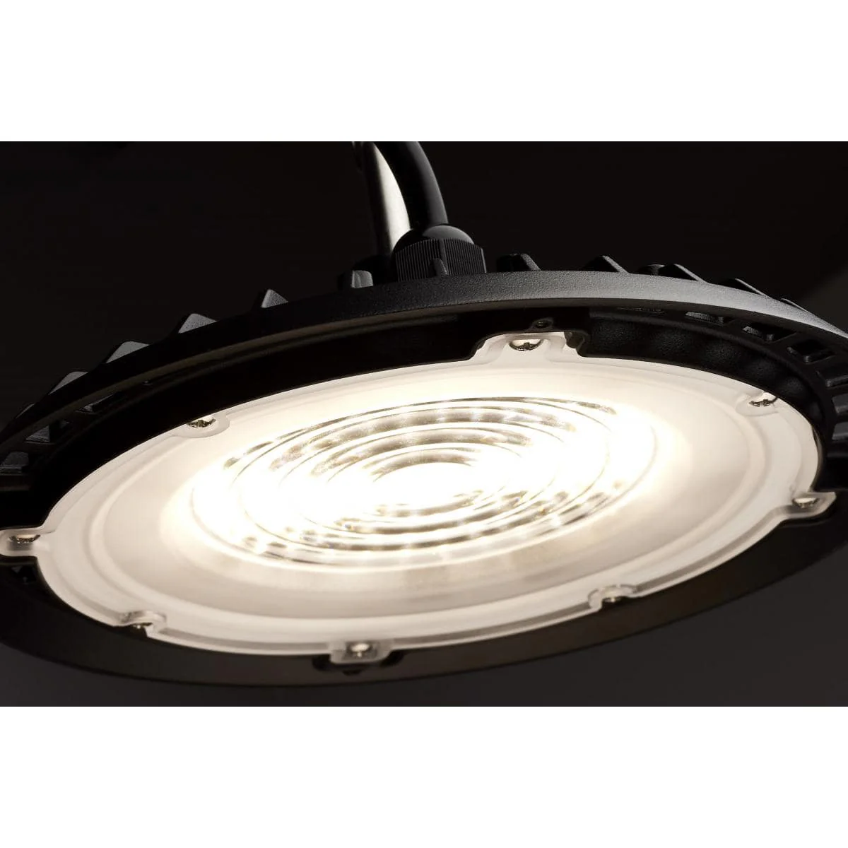80 Watt, Hi-Pro Shop Light with Plug, 8" Dia. 5000K, Black Finish, 120 Volt - Image 3