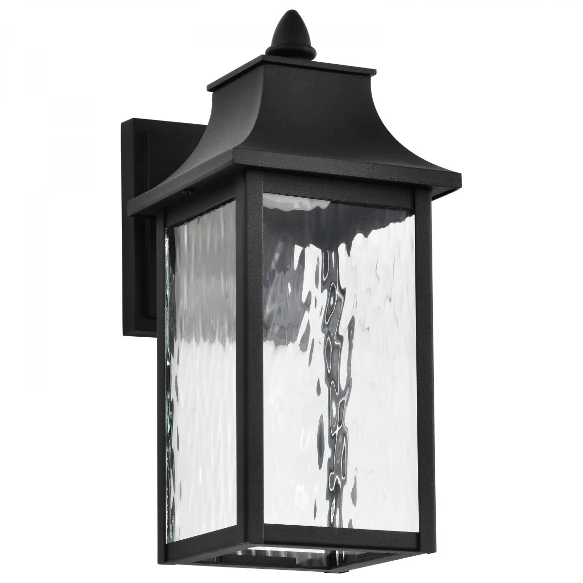 Austen Collection; 1 Light Outdoor Small Wall Fixture; LED; SMART - Starfish RGBTW; CCT Selectable; Matte Black; Clear Water Glass - Image 5