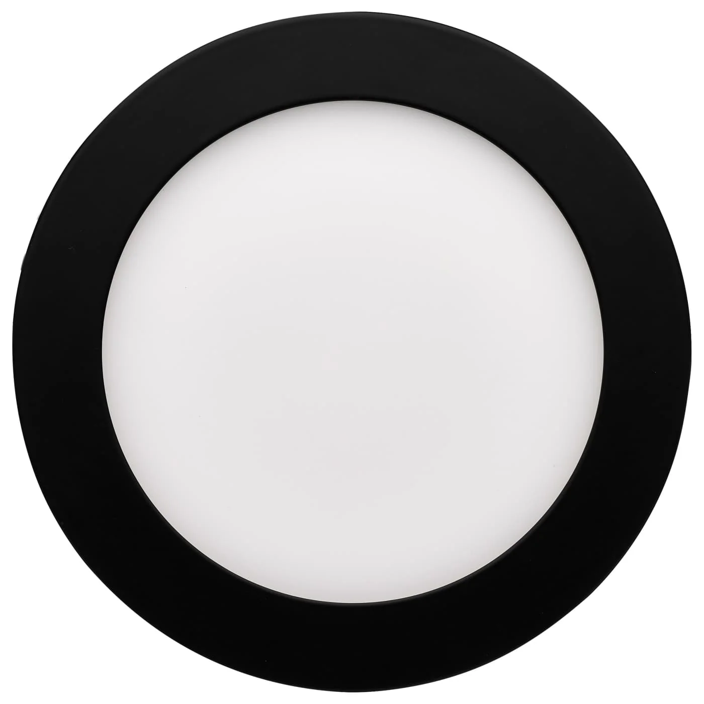 Black 12 Watt LED Canless Downlight; 6-Inch; CCT Selectable; Round - Image 4