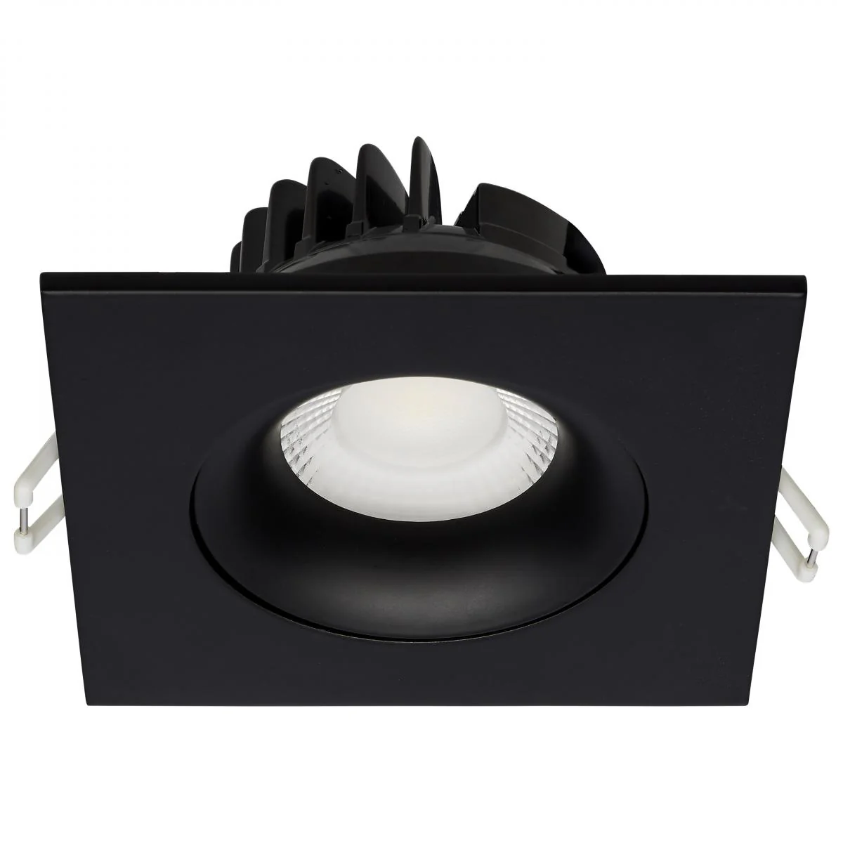 Black 12 Watt LED Direct Wire Downlight; Gimbaled; 3.5 Inch; CCT Selectable - Image 4