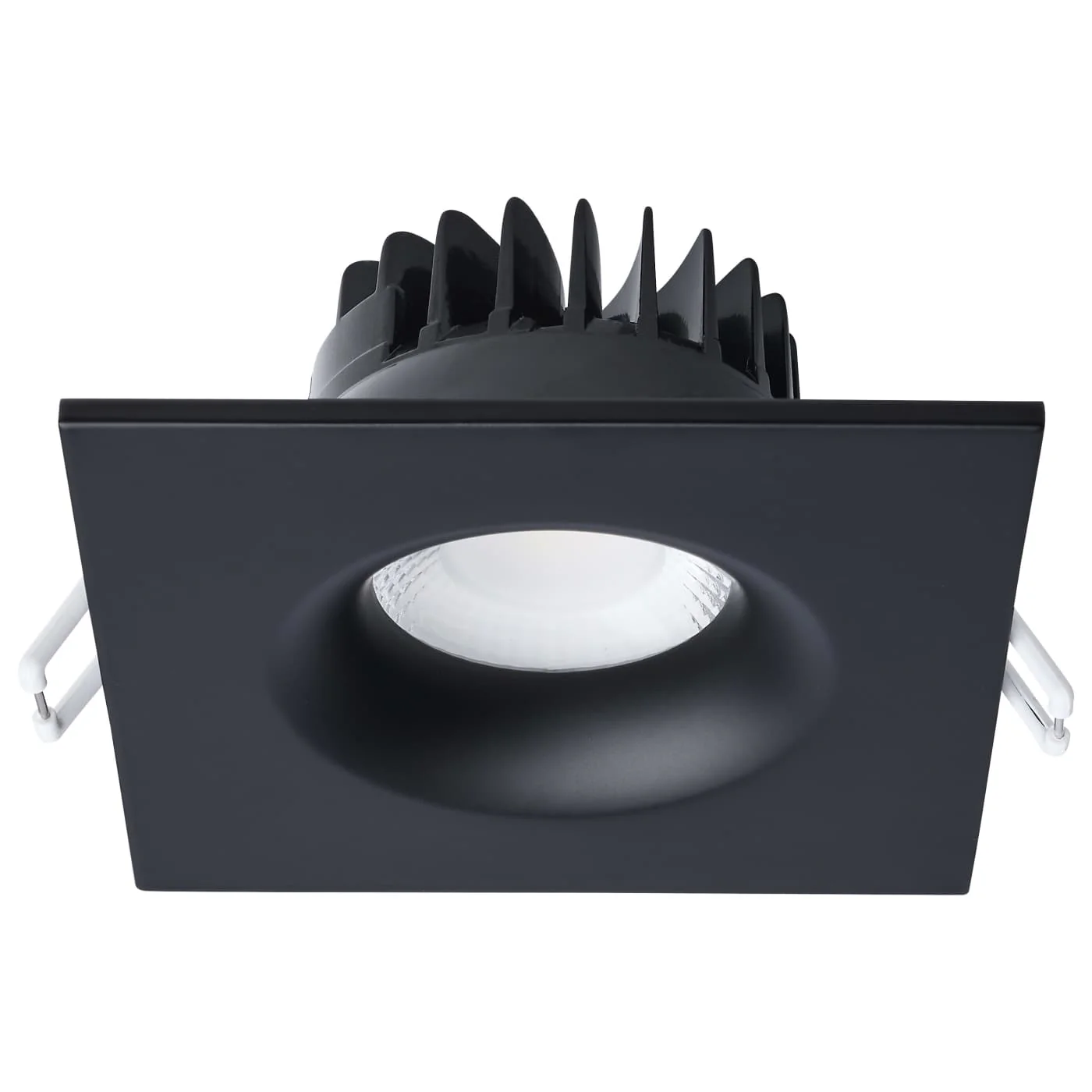 Black 4 Inch Square 10 Watt LED Canless Downlight; Remote Driver; CCT Selectable - Image 3
